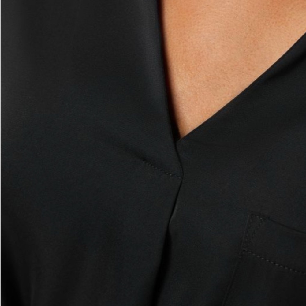 Halara Elegant Black Shirt Dress Sz L NWT - Picture 5 of 8